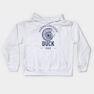 Duck, NC Summertime Vacationing Seashell Kids Hoodie